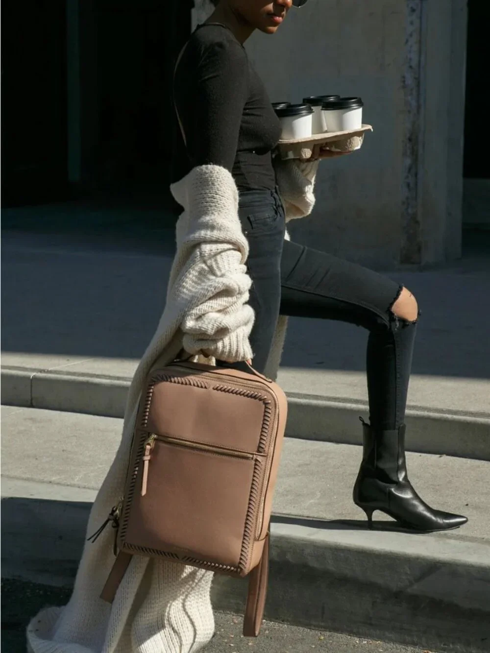 Calpak Red Laptop Bag